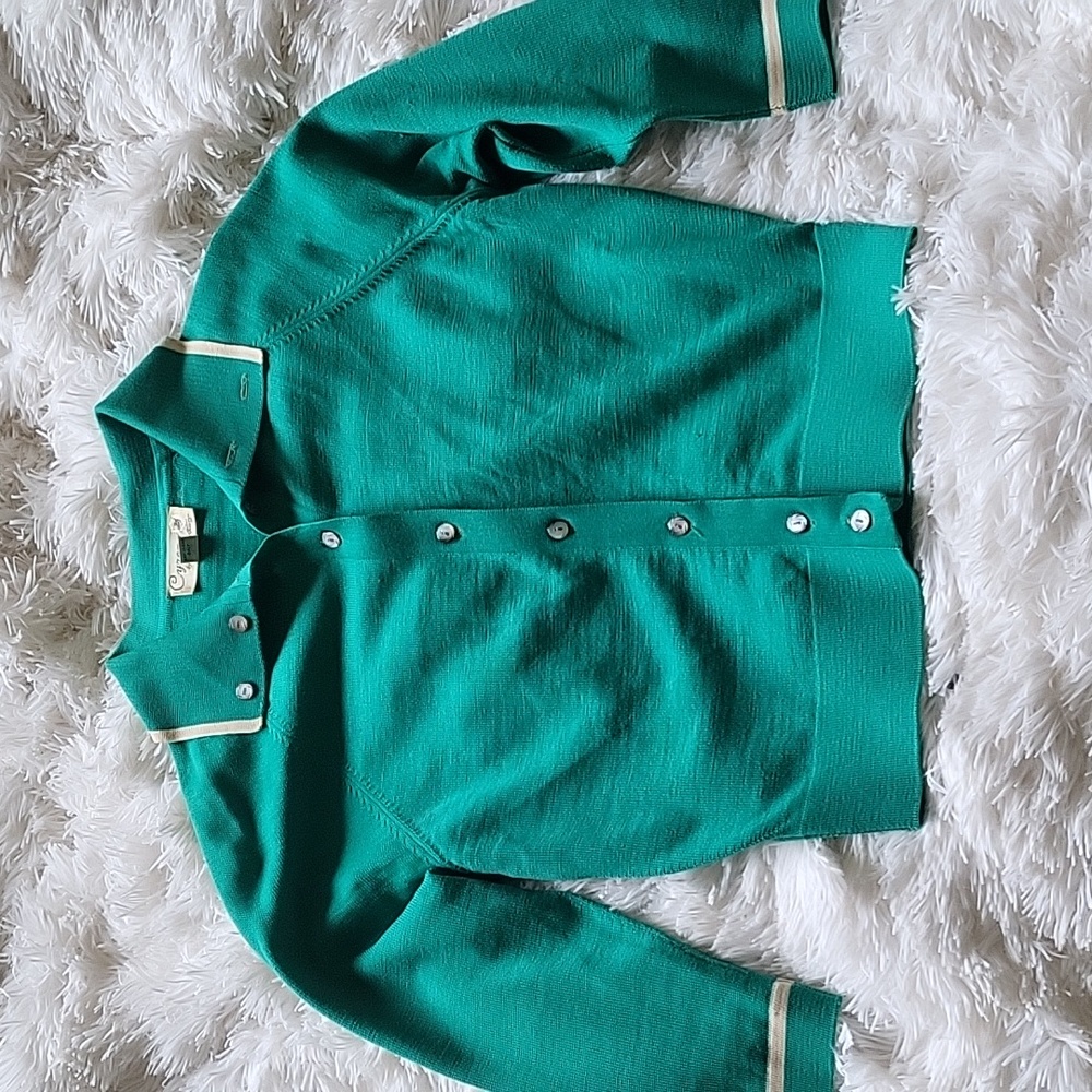 Green vintage cardigan